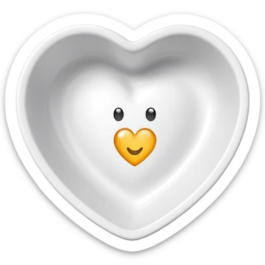 Supplement in a little heart shaped dish sticker