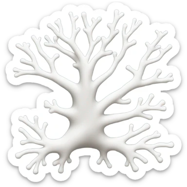 White coral sticker