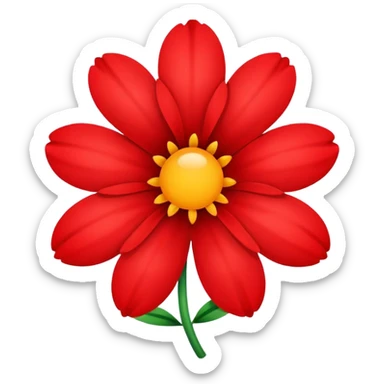 Flower sticker