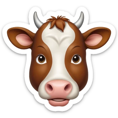 Cow with inspirational good morning  sticker