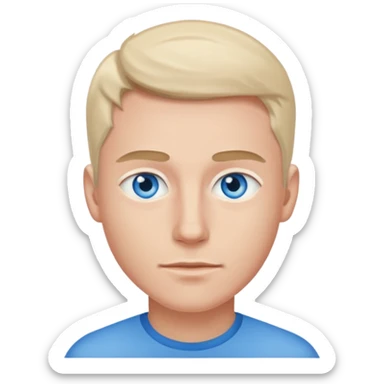 🤵🏼bu emojide sadece göz rengini mavi yap sticker