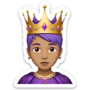 Purple royalty sticker