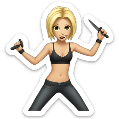 britney spears dancing with knives sticker