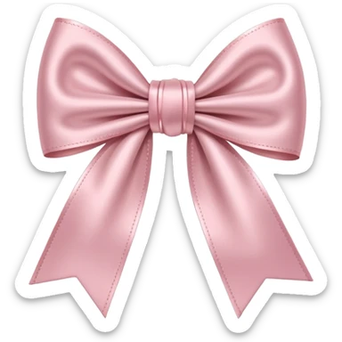 Light pink bow  sticker