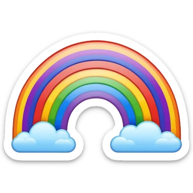 Sunset Rainbow sticker