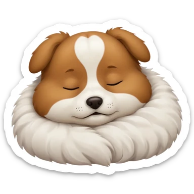 Doggy sleeping sticker