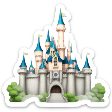 Disney castle sticker
