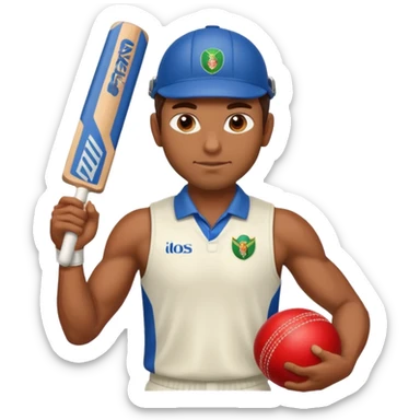 Brown Male Cricket sticker