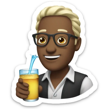 Cheers with water sticker