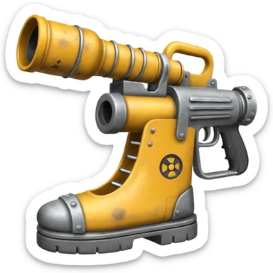 Minigun Thrown Slipper sticker