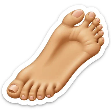 Toe flipping the middle toe sticker
