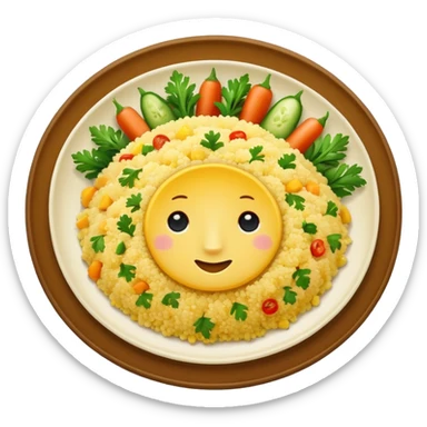 couscous plate sticker