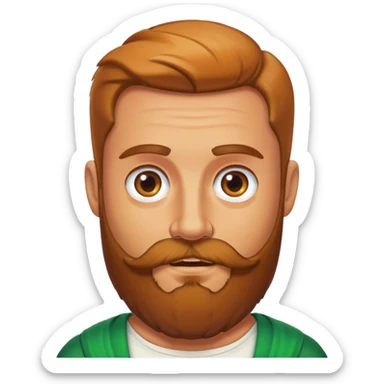 Mad Irish man half body sticker