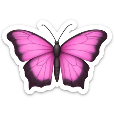Mariposa rosa sticker