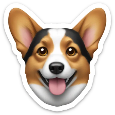 Tri-colored-corgi sticker