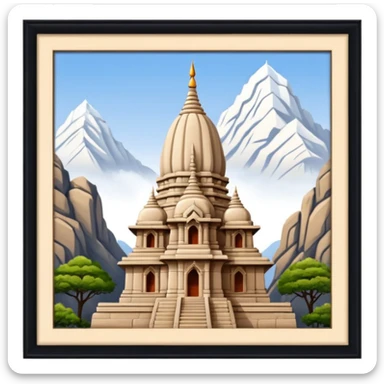 a girnar ji temple situated in india  sticker
