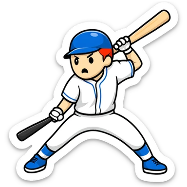 South Korean baseball bat boppiy Braves fan on the head sticker