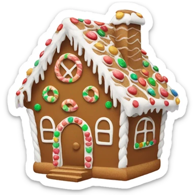 Gingerbread house sticker