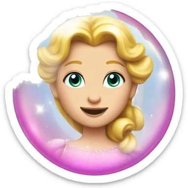 Wiked's Glinda inside a soap bubble sticker