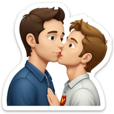 Mac mcdonald from its always sunny in Philadelphia kissing dennis reynolds sticker
