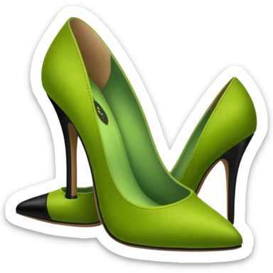 Shrek with black hight heels sticker