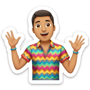 Happy Rock Pop Latino Music Male Singer in his 30s sticker