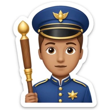 Parade Marchers, drum major sticker