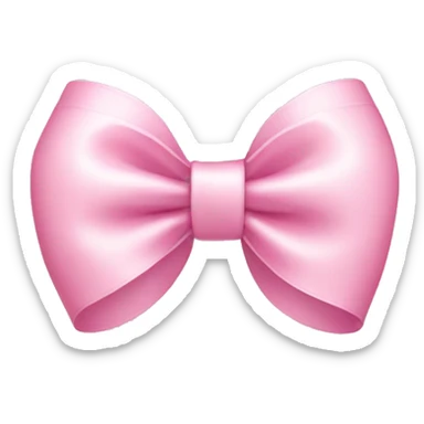 Baby pink bow sticker