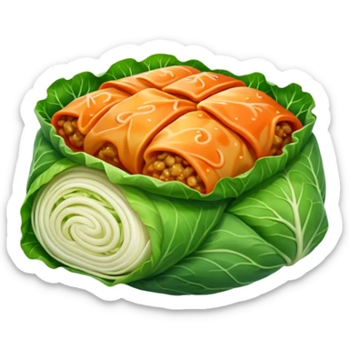 Very simple singular cabbage roll sticker