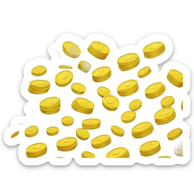 dinero volador sticker