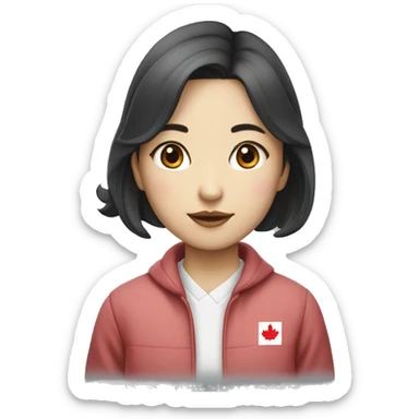 mid 20’s Korean girl in Toronto sticker