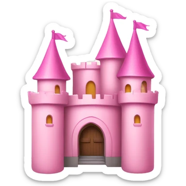  light pink castle sticker
