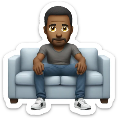 Man playing Xbox sticker