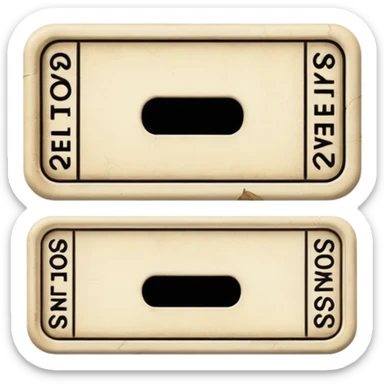 ivory ticket sticker