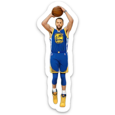 steph curry shooting  sticker