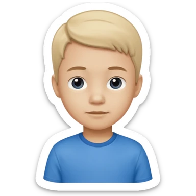 Child 8 year old standing  sticker