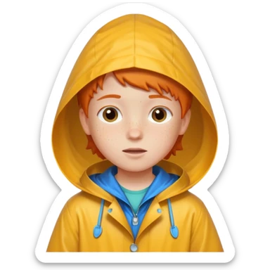 Raincoat Kid sticker