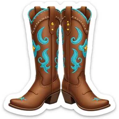 cowgirl boots  sticker