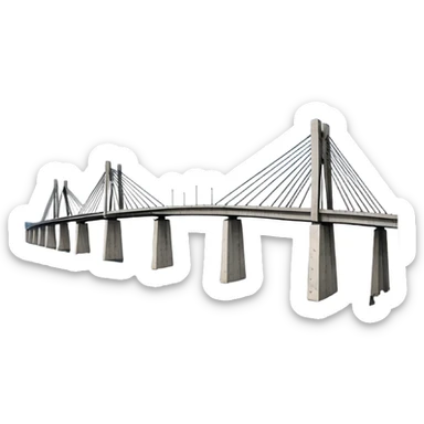 puente general manuel belgrano de corrientes argentina sticker