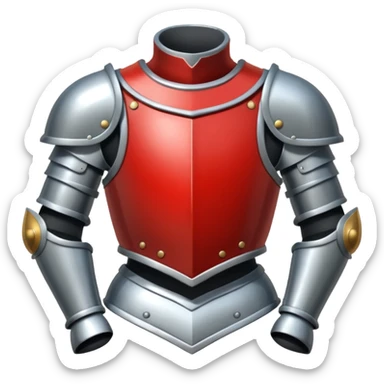 Suit of Armor on display  sticker