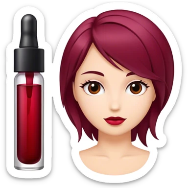 Hair serum Burgundy sticker
