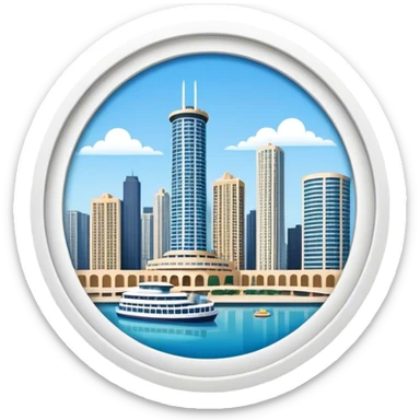 Chicago Marina City sticker