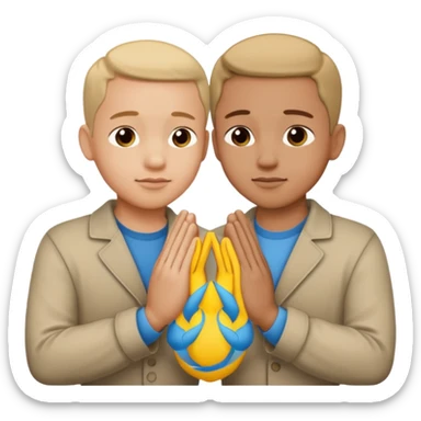 pray hands sticker