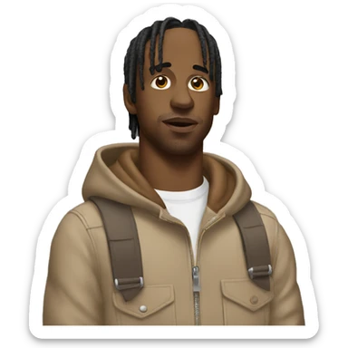 Travis Scott buying a product  sticker