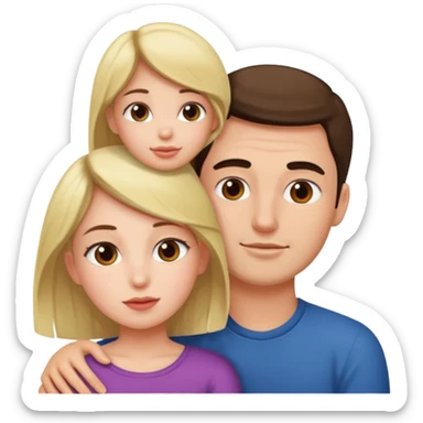 Girl bum sitting on man’s face sticker