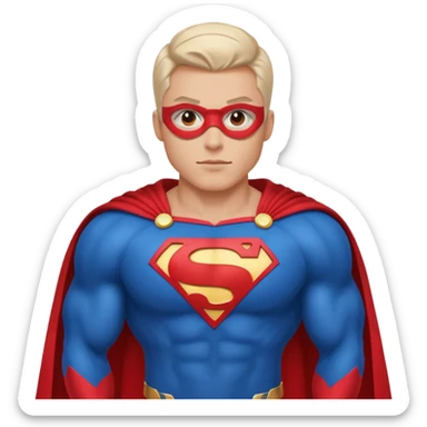 Me as super hero sticker