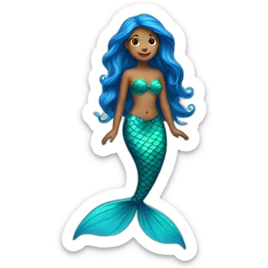 twemoji mermaid sticker