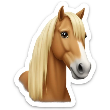 Haflinger horse sticker