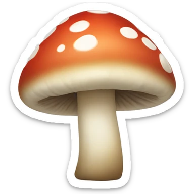 Laughing mushroom sticker