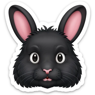 Lapin noir qui a reussis GG sticker